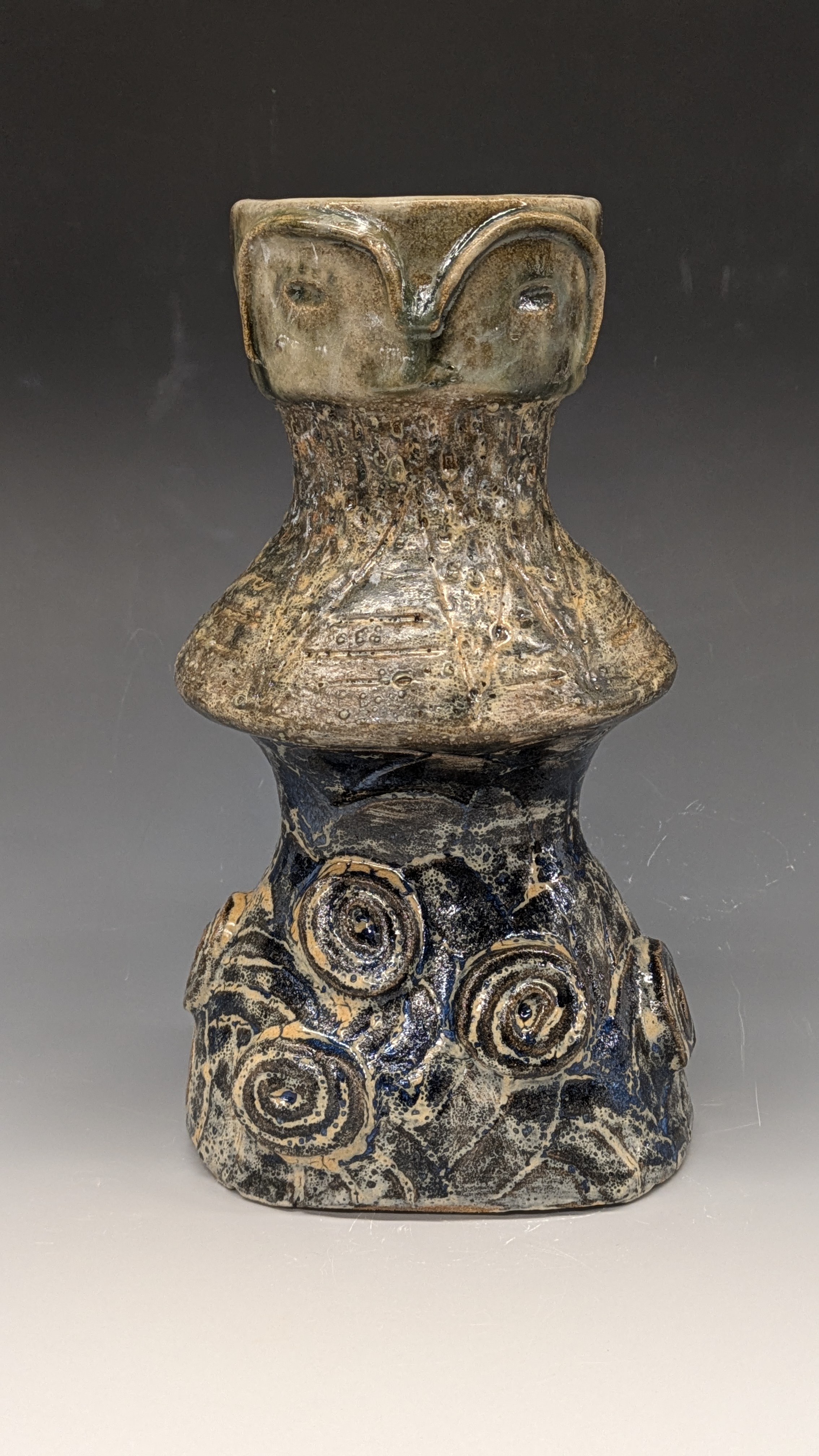 Hand-built pottery piece 3